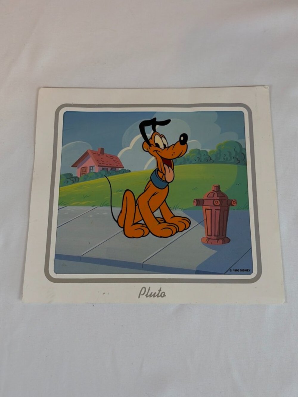 Disney 1990 Pluto Sericel Animation Cel